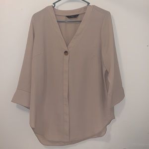 Cream blouse - size 10 - perfect for work!